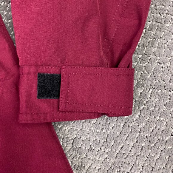 Vintage Eddie Bauer Mountain Parka Utility Jacket Men's Medium Burgundy Red - Picture 5 of 10